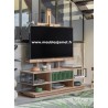 Meuble TV Chevalet en Chêne 