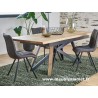 Table de repas Chêne et Métal sur mesure Réf.TAL7P20