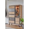Armoirette Style Industriel Chêne et Métal Réf.EDG60C