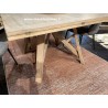 Table carrée à volets en chêne massif Style Atelier A5746