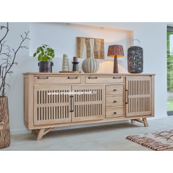 Buffet Enfilade Style Atelier en chêne Réf.A5743