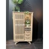 Vitrine Style Atelier en Chêne Réf.A5747