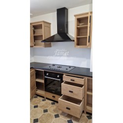 Cuisine sur mesure Style Atelier en chêne Réf. BOULAY LES IFS