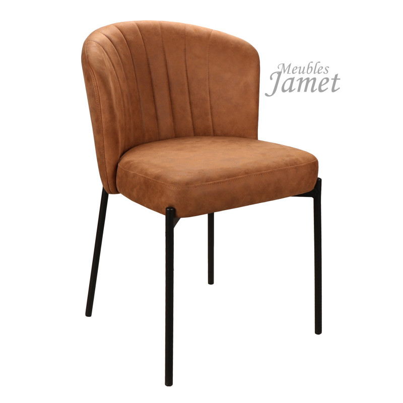 Chaise EMMA Réf. CH721 T92 MARRON