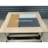Table basse 1 plateau relevable Chêne et Métal GENE