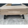 Table basse 1 plateau relevable Chêne et Métal Réf. GENE