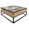 Table basse Carrée  PATCHWORK 1 plateau relevable Réf. A2993P