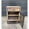 Petit meuble 1 porte 1 tiroir Style PATCHWORK GRAVIGNY