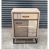 Petit meuble 1 porte 1 tiroir Style PATCHWORK Réf. GRAVIGNY