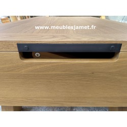 Table basse aménagement bar 1 plateau relevable en chêne BRECEY