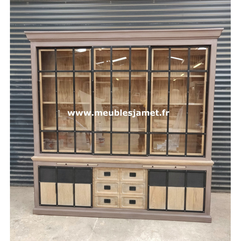 Buffet vaisselier style Industriel MARSEILLE