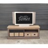 Meuble TV Style Industriel Bois et métal Réf. FUVEAU