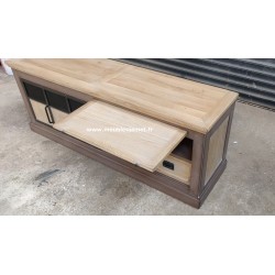 Meuble TV Style Industriel Bois et métal FUVEAU
