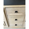 Meuble bas 4 portes 2 tiroirs style Atelier A5743