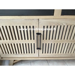 Meuble bas 4 portes 2 tiroirs style Atelier A5743