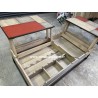 Table Basse deux plateaux relevables Style PATCHWORK de chêne Réf. TREVOU TREGUIGNEC