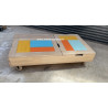 Table basse deux plateaux relevables dessus métal LE THILLAY