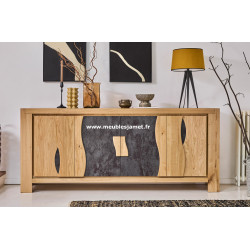 Meuble bas 4 portes style Contemporain LEG40