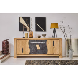 Meuble bas 4 portes style Contemporain LEG40