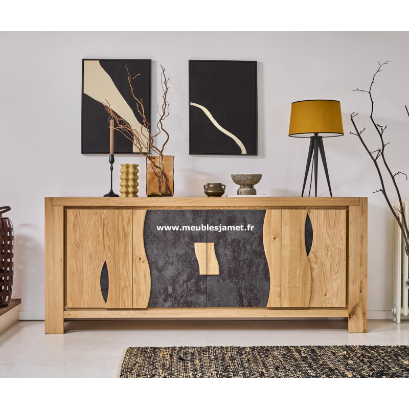 Meuble bas 4 portes style Contemporain LEG40