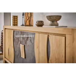 Meuble bas 4 portes style Contemporain LEG40
