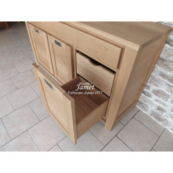 Meuble Enfilade style Contemporain 100 % Chêne Massif RADON