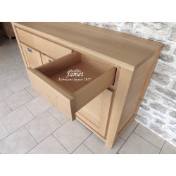 Meuble Enfilade style Contemporain 100 % Chêne Massif RADON