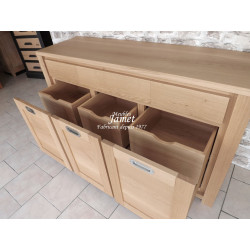 Meuble Enfilade style Contemporain 100 % Chêne Massif RADON