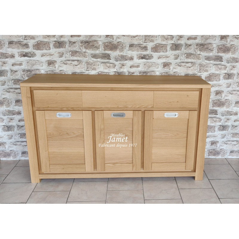Meuble Enfilade style Contemporain 100 % Chêne Massif RADON
