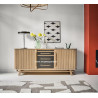 Buffet bas Contemporain 3 portes + 2 tiroirs