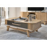 Table basse plateau relevable style rideaux A5870