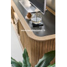 Meuble TV Style Contemporain portes coulissantes rideaux A5855