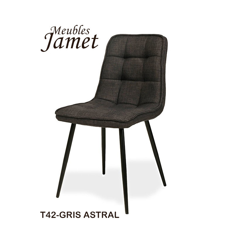 Chaise FOLK Réf. CH853 T42-GRIS ASRTRAL