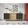 Bahut style Contemporain deux portes rideaux A5842A