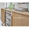 Bahut style Contemporain deux portes rideaux A5842A