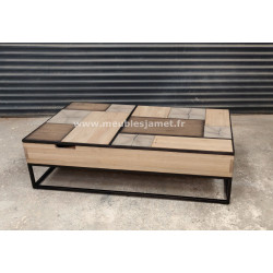 Table basse relevable dessus PATCHWORK A 2994 P