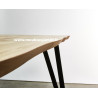 Table de repas Style Industriel dessus plateau ondulé FUS72