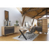 Salle Style industriel Chêne à Nœuds et Métal FUS