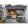 Salle Style industriel Chêne à Nœuds et Métal FUS