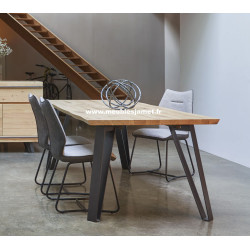 Salle Style industriel Chêne à Nœuds et Métal FUS