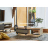 Table basse Style Industriel Chêne à Nœuds et Métal FUS75