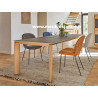 Table de repas Contemporaine Chêne à Nœuds et Céramique ABS72