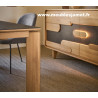 Table de repas Contemporaine Chêne à Nœuds et Céramique ABS72