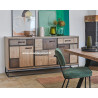 Meuble Bas Style PATCHWORK de Chêne A2944P