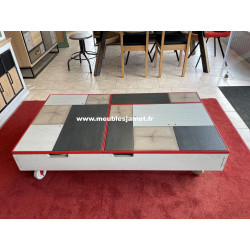 Table de salon Plateaux relevables PATCHWORK chêne CLAIRVAUX LES LACS