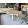 Table carrée à volet en chêne Style Atelier A5746