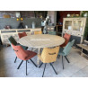 Table carrée à volet en chêne Style Atelier A5746