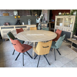 Table ronde à volets en chêne A5746