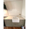Cuisine sur mesure laquée vert kaki CSM 8765