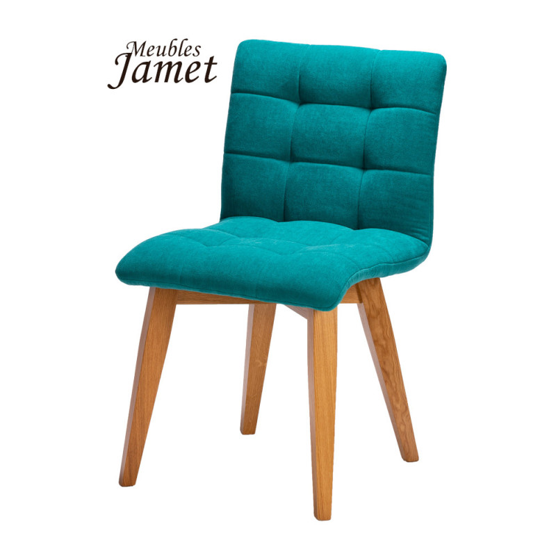 Chaise GRACE Coque pieds fuseaux en chêne